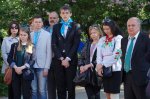 Покладання квітів до пам'ятника Б. Д. Грінченку