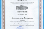 Вітаємо переможницю ІІ туру Всеукраїнського конкурсу студентських наукових робіт зі спеціальності «Історія і археологія»!