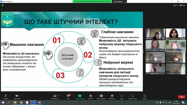 Всесвітній день науки - 2023: Тренінг «Штучний інтелект для дослідників»