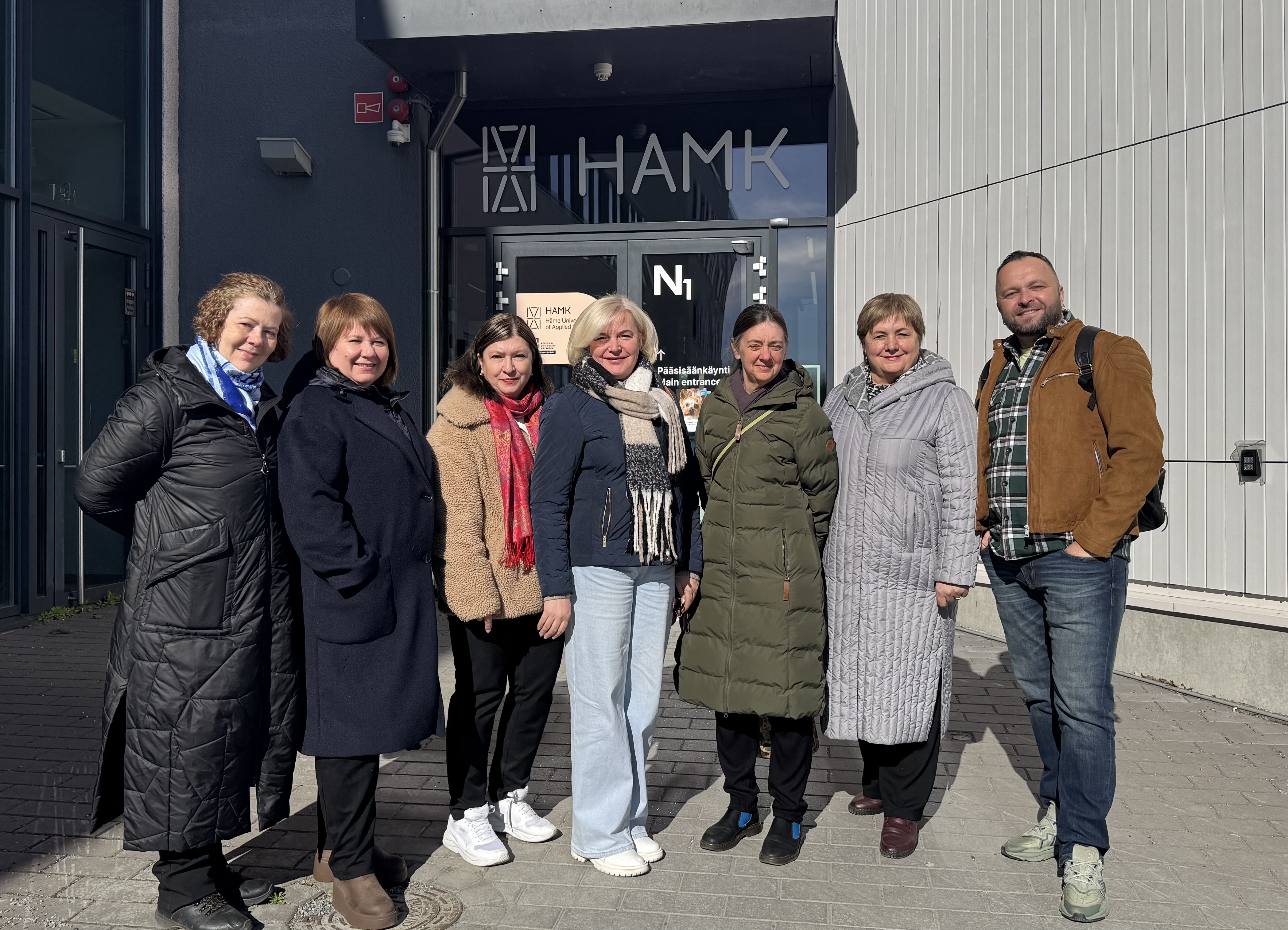 Академічна мобільність у рамках  міжнародного проєкту за підтримки Міністерства освіти Фінляндії (Університет прикладних наук ХЯМЕ (НАМК), Фінляндська Республіка)